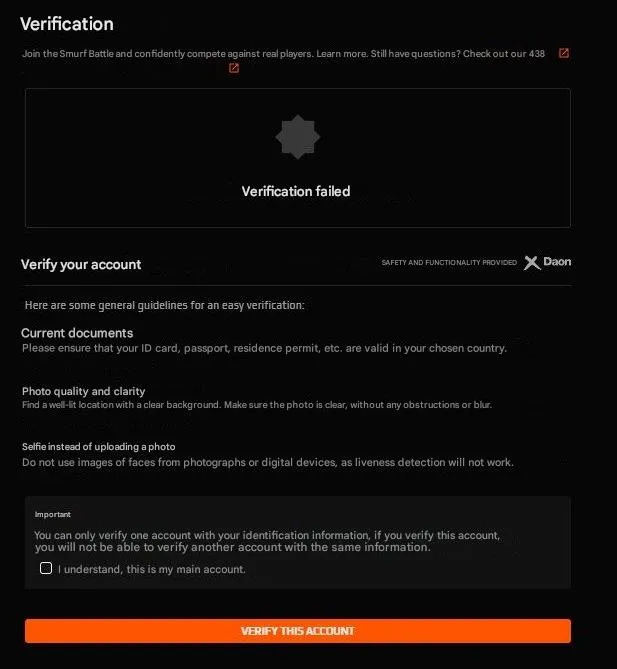 CS256 FACEIT 4 LVL - 989 ELO - 2023 Registration - Non‑Verified - No Prime - With Native Mail 